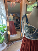 Load image into Gallery viewer, Ready to ship sale two dress deal sugar sugar beige and one of a kind dress with embroidery embellishments