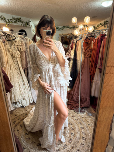 Sale Ready to ship sale light floral blush crinkle dreams like these dress maternity friendly