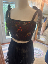 Load image into Gallery viewer, Ready to ship bundle package back lace skirt, two black lace tops, tulle ivory top, nude slip dress sale