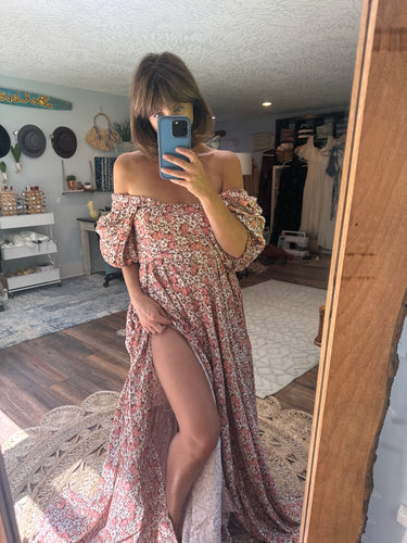 End of summer sale print cotton cottage corset dress