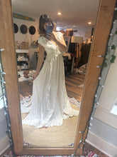 Load image into Gallery viewer, Sale Ready to ship new - Windswept dress in embroidery cotton ivory