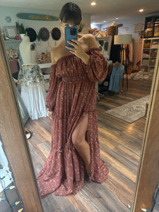Preorder allow 6-8 weeks  you glow girl in brown floral crinkle