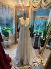 Load image into Gallery viewer, Two dress deal wine ruffle me right up and off white obsess dress sleeveless
