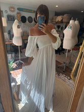 Load image into Gallery viewer, Sale two dress deal ready to ship off white sugar sugar dress and hand dyed floral two piece (Copy)