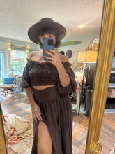 Load image into Gallery viewer, Ready to ship brown Raynie two piece dress