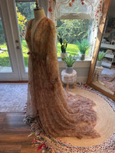 Load image into Gallery viewer, Ready to ship soft mesh tulle daisy print robe