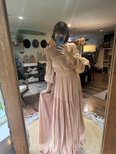 Ready to ship sale you glow girl in gauze beige