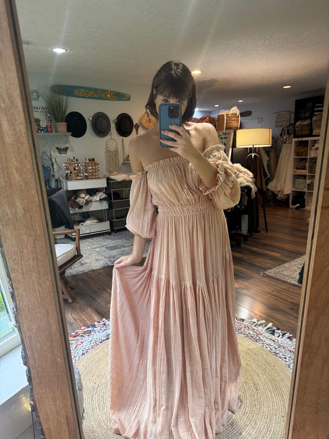 Ready to ship sale you glow girl in gauze beige