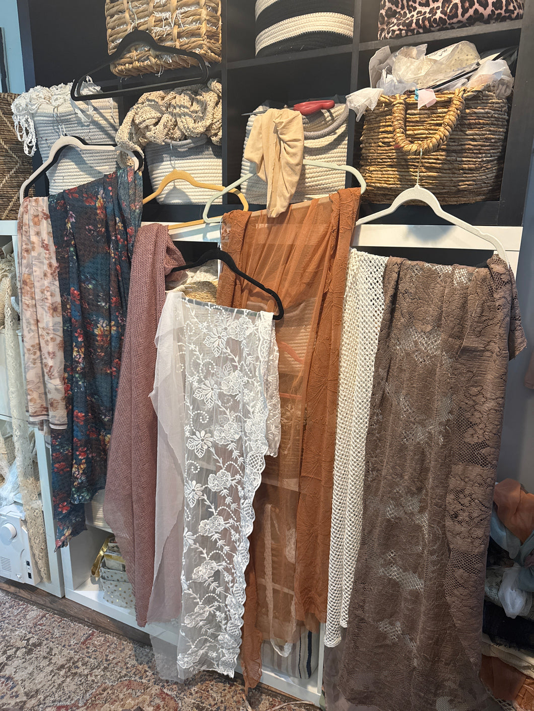 (Package L) bigger pieces ready to ship Box of fabric remnants perfect for baby layering (photo prop)