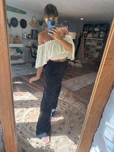 Load image into Gallery viewer, Ready to ship Velvet show off those shoulders top in pearl fits medium to 2x flash sale