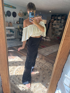Ready to ship Velvet show off those shoulders top in pearl fits medium to 2x flash sale