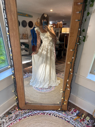 Ready to ship cream cotton ivory always and forever dress