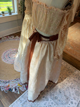 Load image into Gallery viewer, Ready to ship two skirts two tops deal- embroidered cotton ivory skirt with ivory always top and one of a kind hand dyed set