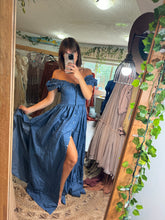 Load image into Gallery viewer, Rapture button up dress in denim ready to ship