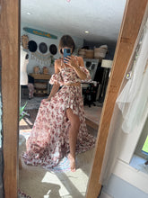 Load image into Gallery viewer, Two dress deal mushroom crinkle poetry two piece dress and print prairie hearts floral ready to ship