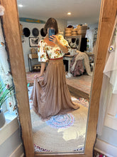 Load image into Gallery viewer, Tristas closet clean out One of a kind mushroom top and tan skirt ready to ship
