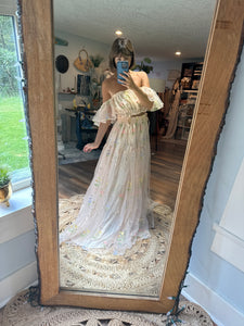 Ready to ship mystical wonders tulle embroidery dress two piece