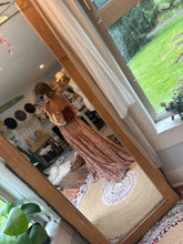 Load image into Gallery viewer, Ready to ship sale one of a kind floral and lace dress (reversible)