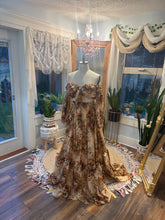 Load image into Gallery viewer, Sale  vintage lovers kismet two piece dress crinkle fabric