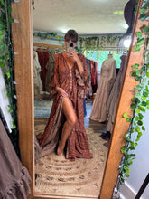 Load image into Gallery viewer, Preorder 6-8 week dreams like these rustic brown new floral crinkle