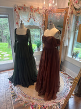 Load image into Gallery viewer, Two dress deal! Dark green euphoria dress with love bird deep rust (hand dyed) ready to ship