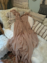 Load image into Gallery viewer, Adorable ready to ship nude blush  Poetry chiffon reclamation dress