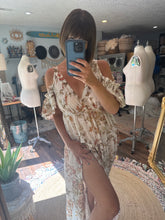 Load image into Gallery viewer, Blessed dress ready to ship sale crinkle print