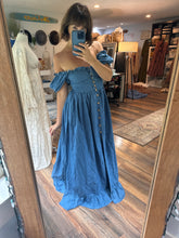Load image into Gallery viewer, (Two dress deal) show off those shoulders light ivory  with Ready to ship soft denim Rapture dress - sale