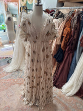 Load image into Gallery viewer, The kindest heart dress in embroidered ivory fabric ready to ship