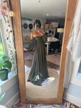 Load image into Gallery viewer, A New Day dress Olive satin matte ready to ship