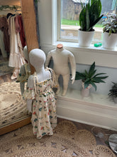 Load image into Gallery viewer, Kids dress - embroidery linen cotton ivory fits about size 2 to 4t sale