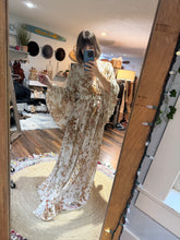 Load image into Gallery viewer, Ready to ship two dress deal Ophelia dress in crinkle (sheer) with brown Athena dress