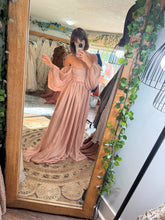 Load image into Gallery viewer, Sale Ready to ship coffee rose chiffon Oh Lover dress gown Maternity friendly