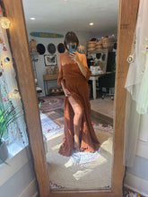 Load image into Gallery viewer, Ready to ship so Sara small to xl rusty brown two piece dress (roomier version)