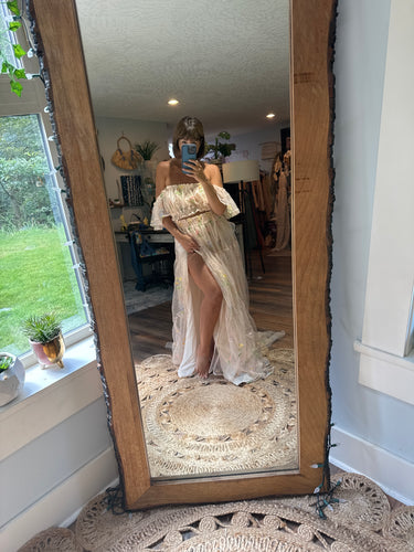 Ready to ship mystical wonders tulle embroidery dress two piece