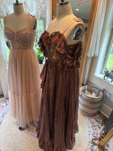 Load image into Gallery viewer, Ready to ship sale two dress deal hey babe dress hand dyed with hand dye poetry lace /floral embellished