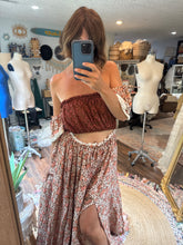 Load image into Gallery viewer, Ready to ship sale one of a kind floral and lace dress (reversible)
