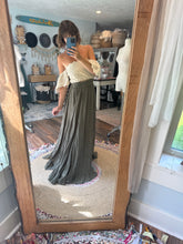 Load image into Gallery viewer, Ready to ship sale olive skirt with so Sara top