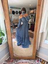 Load image into Gallery viewer, Ready to ship sale denim blue linen cotton nothing quite like you two piece dress