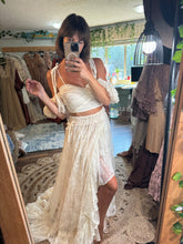 Load image into Gallery viewer, Preorder allow 6 to 8 week Poetry Ivory Lace two piece dress with ivory chiffon sheer lining