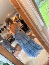 Load image into Gallery viewer, Slight dye flaw ready to ship sale hey babe with seperate wrap skirt periwinkle