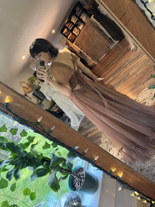 Ready to ship one of a kind hand dyed love bird dress