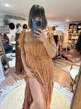Load image into Gallery viewer, On sale New more adjustable Athena dress in caramel color ready to ship