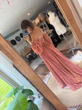 Load image into Gallery viewer, Ready to ship sale mesh soft robe and bodysuit with hand dyed Sonoma lace dress (last one)