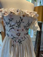 Load image into Gallery viewer, New style sample sale - Light The Way dress ready to ship with floral embroidered