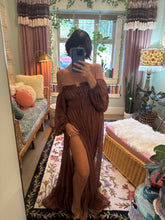 Load image into Gallery viewer, Ready to ship  dark brown Always and Forever dress crinkle