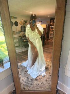 Ready to ship sample sale extra long simply reversible dress