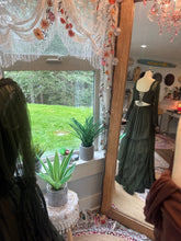 Load image into Gallery viewer, Two dress deal! Dark green euphoria dress with love bird deep rust (hand dyed) ready to ship