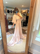 Load image into Gallery viewer, Stock clear out sale ready to ship soft blush satin ruffle me right up dress