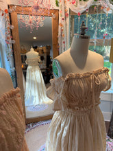 Load image into Gallery viewer, Ready to ship two skirts two tops deal- embroidered cotton ivory skirt with ivory always top and one of a kind hand dyed set